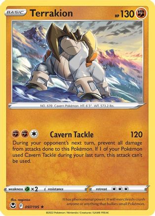 Terrakion 097  - Holofoil  - Holo Rare