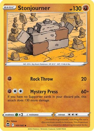 Stonjourner 101  - Reverse Holofoil  - Uncommon