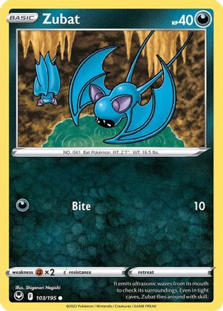 Zubat 103  - Reverse Holofoil  - Common