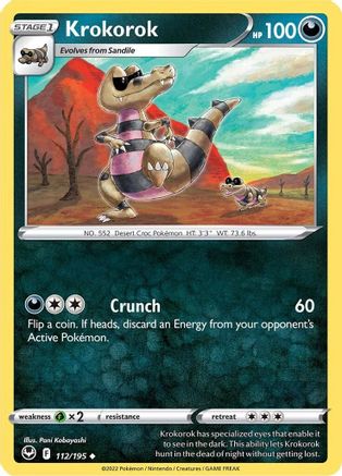 Krokorok 112  - Reverse Holofoil  - Uncommon