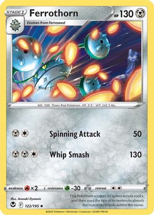 Ferrothorn 122  - Reverse Holofoil  - Uncommon