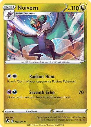 Noivern 133  - Reverse Holofoil  - Rare