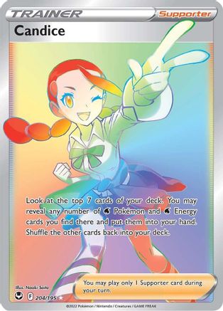 Candice (Secret) 204/195  - Holofoil SWSH12 Silver Tempest - Secret Rare