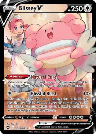 Blissey V TG22/TG30  - Holofoil SWSH12 Silver Tempest Trainer Gallery - Ultra Rare