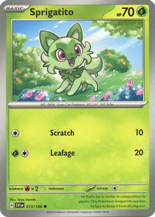 Sprigatito 13 - Common - Reverse Holo