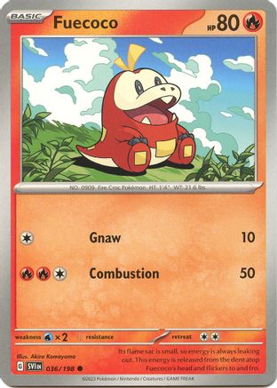 Fuecoco 36 - Common - Reverse Holo