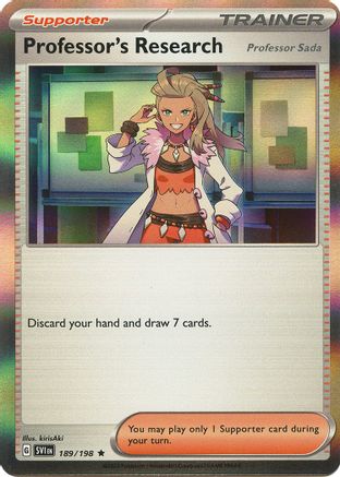 Professor's Research [Professor Sada] 189/198 - Rare - Reverse Holo