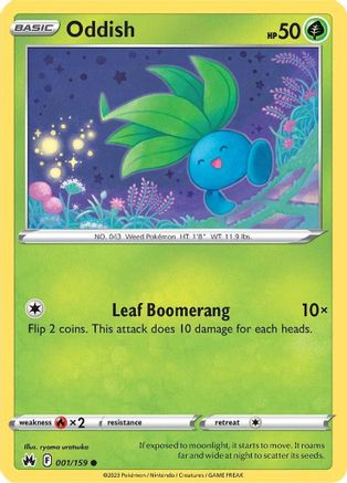 Oddish - 001/159 - Common - Reverse Holo