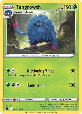 Tangrowth 005  - Reverse Holofoil  - Rare