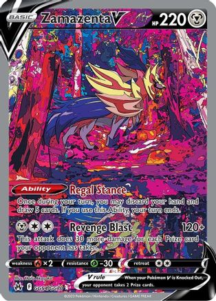 Zamazenta V GG54/GG70  - Holofoil Crown Zenith Galarian Gallery - Ultra Rare