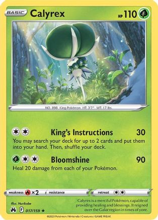 Calyrex 017  - Holofoil  - Holo Rare