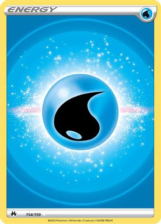 Water Energy (Texture Full Art) 154  - Holofoil  - Ultra Rare