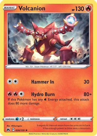 Volcanion 026  - Reverse Holofoil  - Holo Rare
