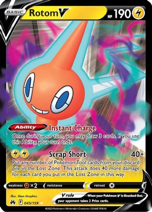 Rotom V 045  - Holofoil  - Ultra Rare