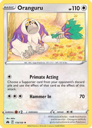 Oranguru 119  - Reverse Holofoil  - Rare