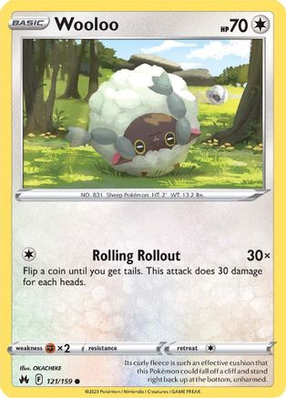 Wooloo 121  - Reverse Holofoil  - Common