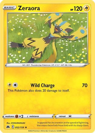 Zeraora 052  - Reverse Holofoil  - Rare