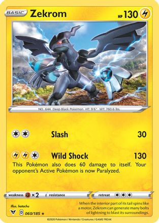 Zekrom (Cosmos Holo) 060/185  - Holofoil Miscellaneous Cards & Products - Promo
