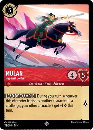 Mulan (Imperial Soldier) - 118/204 - Super Rare (Foil)