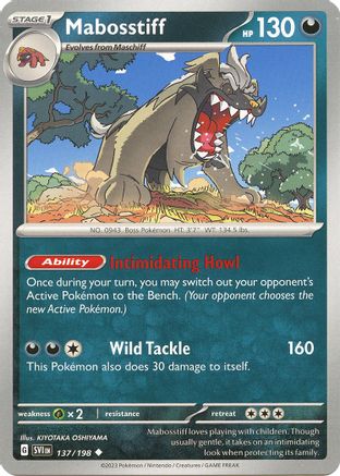 Mabosstiff 137/198 - Uncommon - Reverse Holo