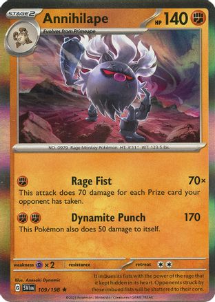 Annihilape 109 - Rare - Reverse Holo