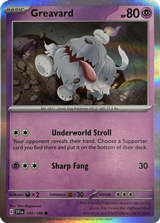 Greavard (Mirage Holo) 105/198  - Holofoil Miscellaneous Cards & Products - Common
