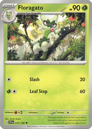 Floragato 14 - Uncommon - Reverse Holo