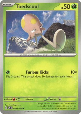 Toedscool 24/198 - Common - Reverse Holo