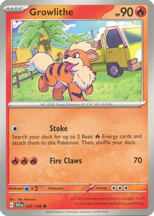 Growlithe 31/198 - Common - Reverse Holo