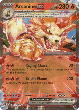 Arcanine ex 032/198  - HolofoilDouble Rare