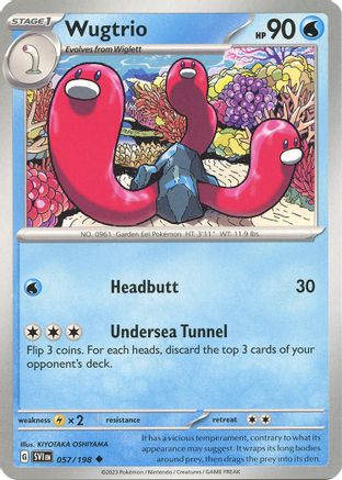 Wugtrio 57 - Uncommon - Reverse Holo