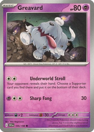 Greavard 105/198 - Common - Reverse Holo