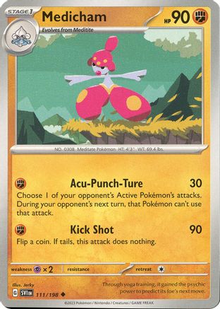 Medicham 111/198 - Uncommon - Reverse Holo