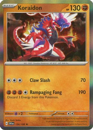 Koraidon 124 - Rare - Reverse Holo