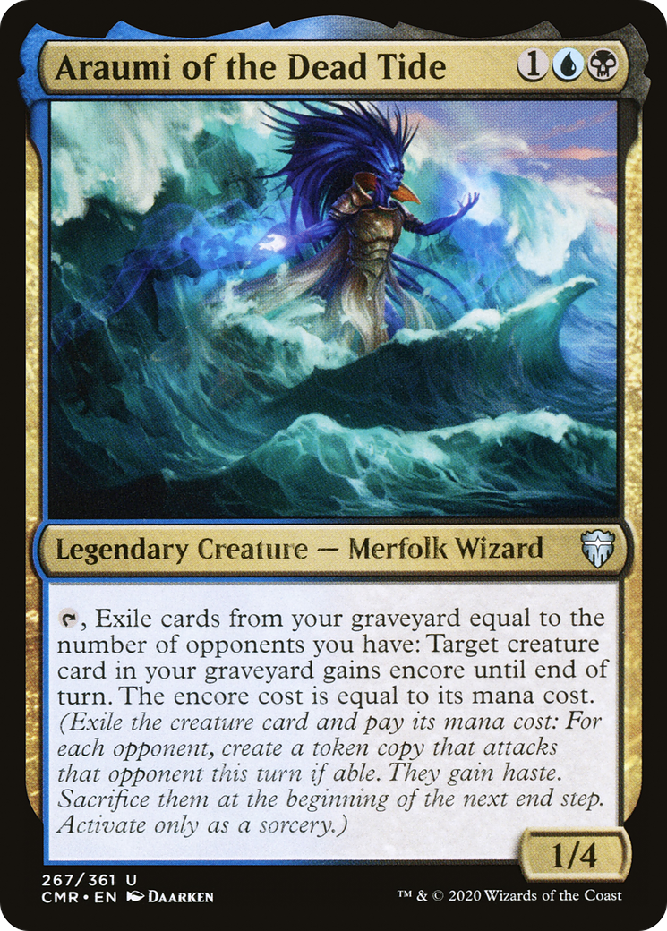 Araumi of the Dead Tide (CMR-267)  Foil