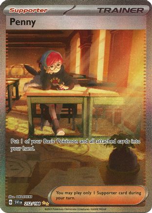 Penny 252/198  - Holofoil SV01 Scarlet & Violet Base Set - Special Illustration Rare