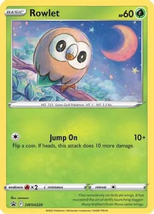 Rowlet (Cosmos Holo) SWSH220  - Holofoil Miscellaneous Cards & Products - Promo