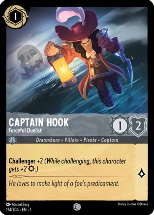 Captain Hook (Forceful Duelist) - 174/204 - Common