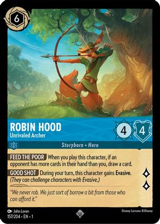 Robin Hood (Unrivaled Archer) - 157/204 - Super Rare (Foil)