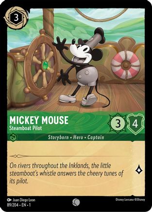 Mickey Mouse (Steamboat Pilot) - 89/204 - Common (Foil)