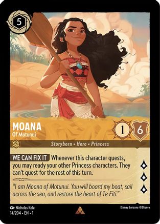 Moana (Of Motunui) - 14/204 - Rare (Foil)