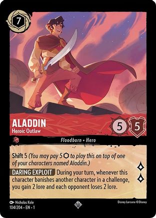 Aladdin (Heroic Outlaw) - 104/204 - Super Rare (Foil)