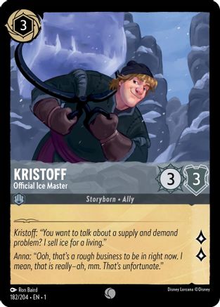 Kristoff (Official Ice Master) - 182/204 - Common (Foil)