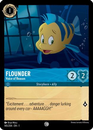 Flounder (Voice of Reason) - 145/204 - Common (Foil)