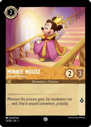 Minnie Mouse (Beloved Princess) - 13/204 - Common (Foil)