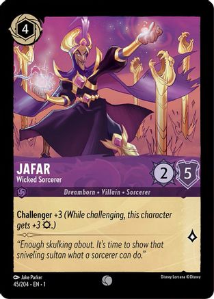 Jafar (Wicked Sorcerer) - 45/204 - Common (Foil)
