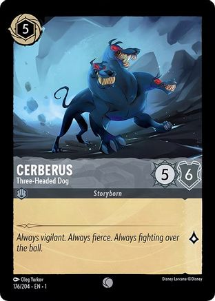 Cerberus (Three-Headed Dog) - 176/204 - Common (Foil)
