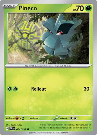 Pineco 4 - Common - Reverse Holo