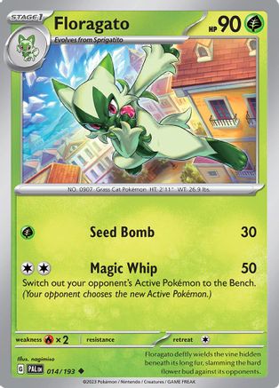 Floragato 14/193 - Uncommon - Reverse Holo