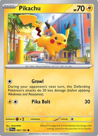 Pikachu 62 - Common - Reverse Holo
